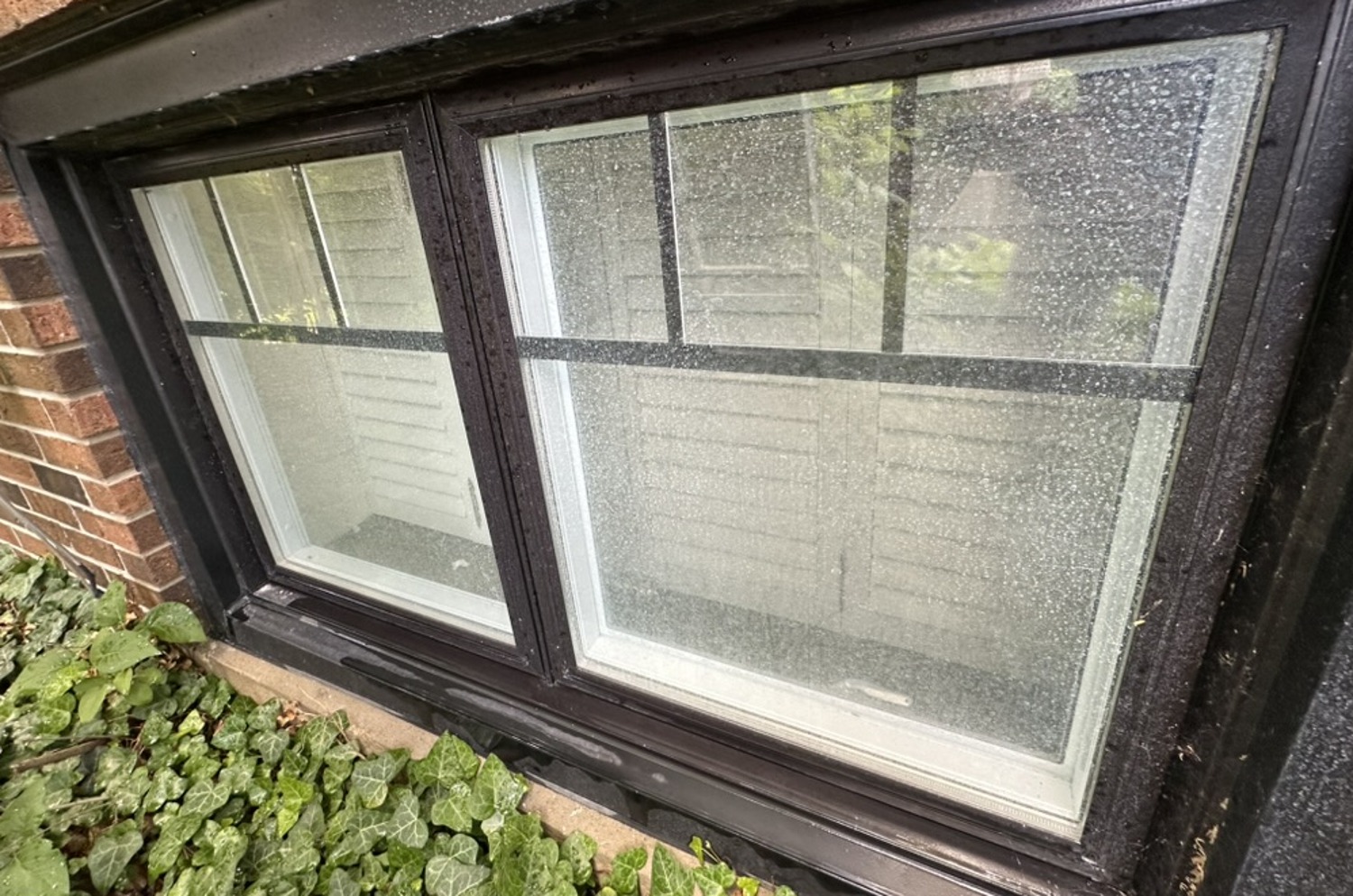 Before: dirty windows